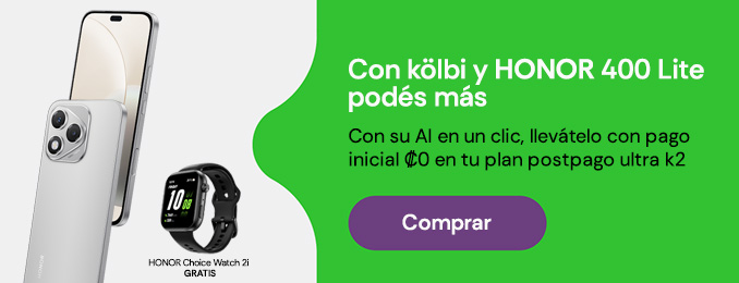 Con kölbi y HONOR 400 Lite podés más con su AI en un clic