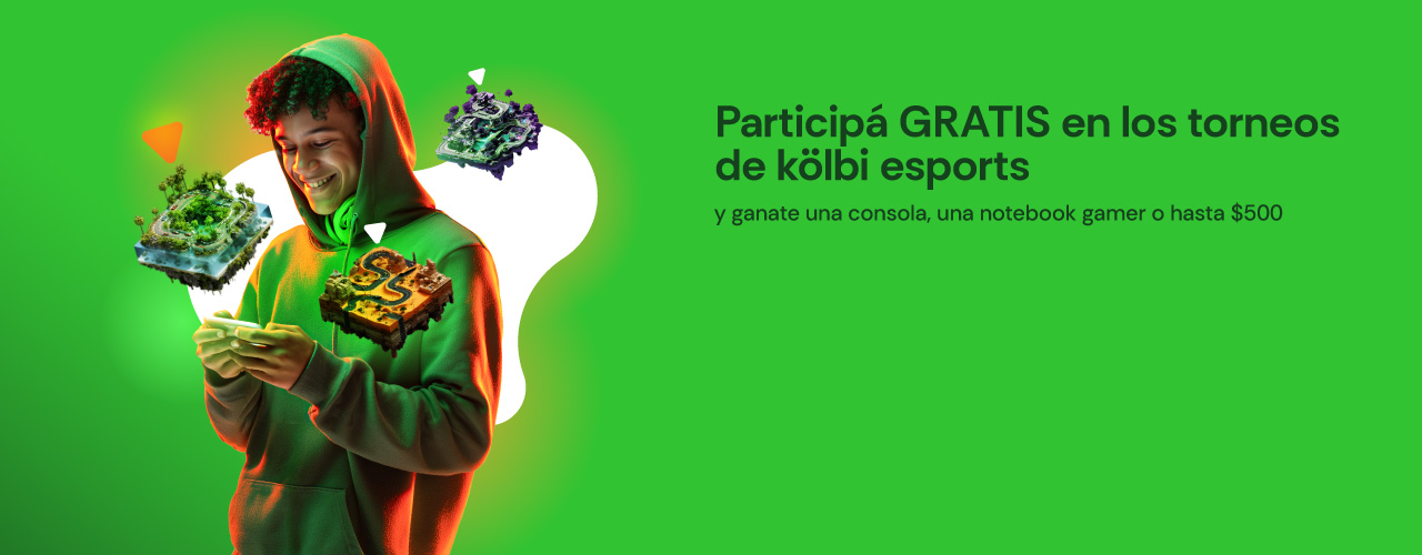Participá en los torneos de kölbi esports y ganate una consola, una notebook gamer o hasta $500