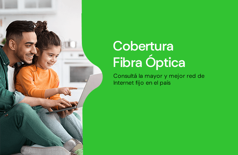 Saltemos juntos: nosotros te cubrimos con la mayor y mejor red de Internet fijo con fibra óptica