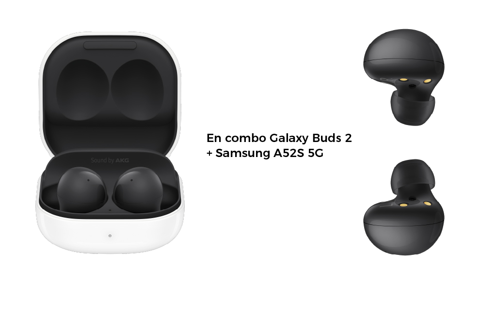 En combo Galaxy Buds 2 + Samsung A52S 5G