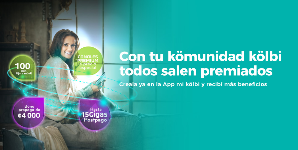 Con tu kömunidad kölbi todos salen premiados. 