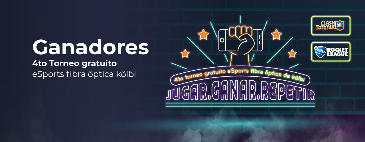 Ganadores "4to Torneo gratuito eSports fibra öptica kölbi