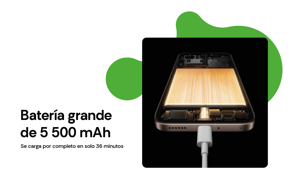 Xiaomi 15T Pro, batería grande de 5 500 mAh 