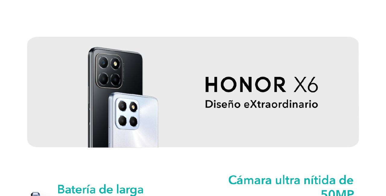 HONOR X6: diseño extraordinario