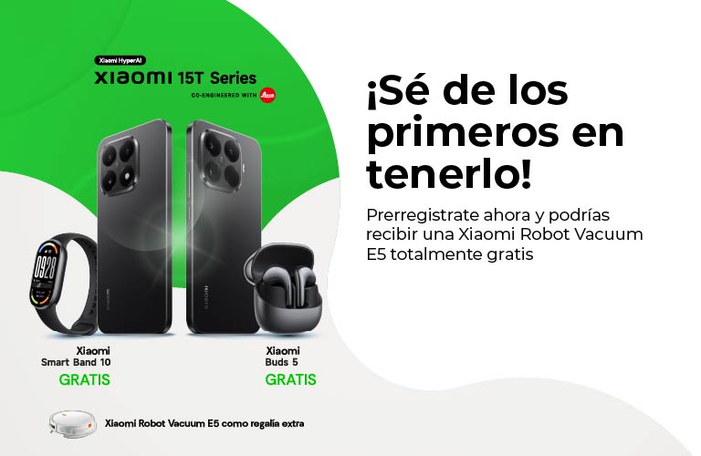 Xiaomi 15T y 15T Pro: Prerregistrate ahora y podrías recibir una Xiaomi Vacuum E5 totalmente gratis
