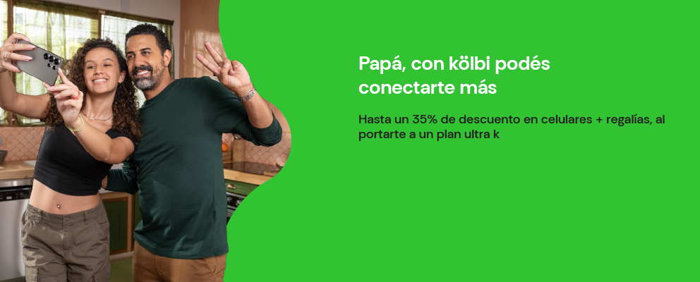 Papá con kölbi podés más