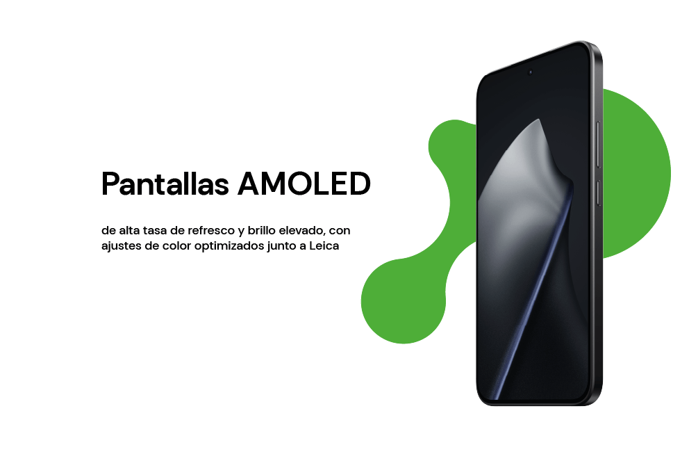 Pantalla AMOLED de alta tasa de refresco y brillo elevado