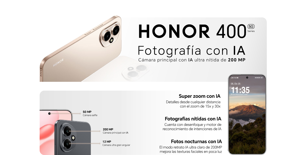 HONOR 400 5G, Fotografía con IA