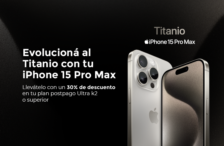 Evolucioná al Titanio con tu iPhone 15 Pro Max