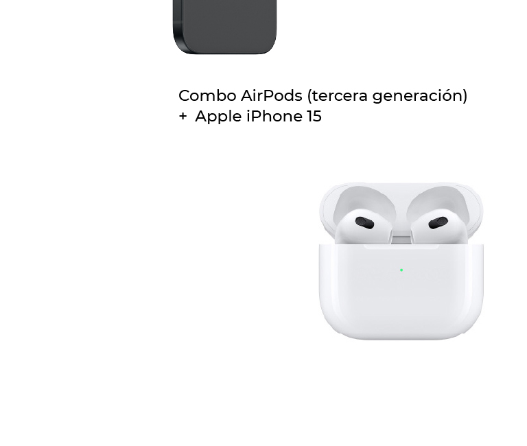 iPhone 15 con vidrio resistente y pantalla de 6,1 pulgadas