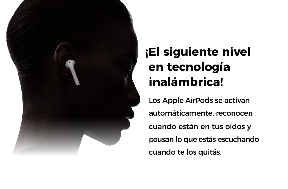 Apple AirPods ¡El siguiente nivel en tecnología inalámbrica! 