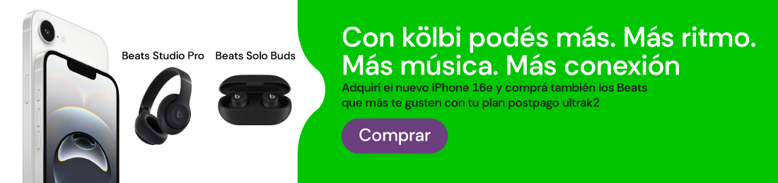 Llevate el iPhone 16e con tus Beats favoritos en un plan postpago ultra k2