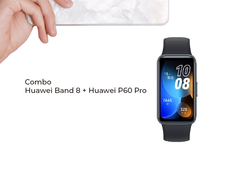 Combo Huawei Banda 8 + Huawei P60 Pro