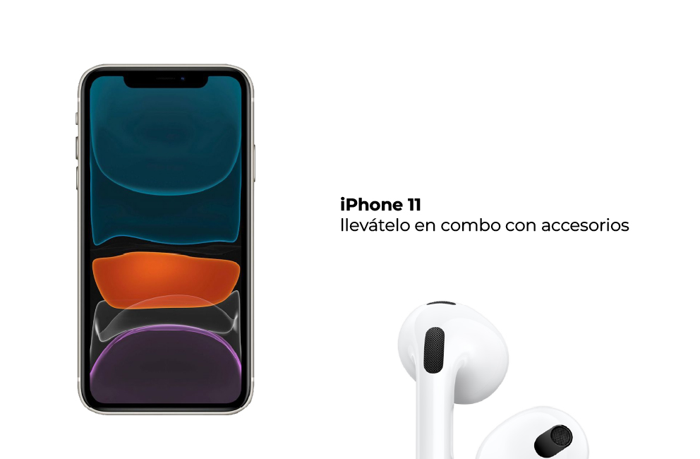 iPhone 11 llevátelo en combo con accesorios