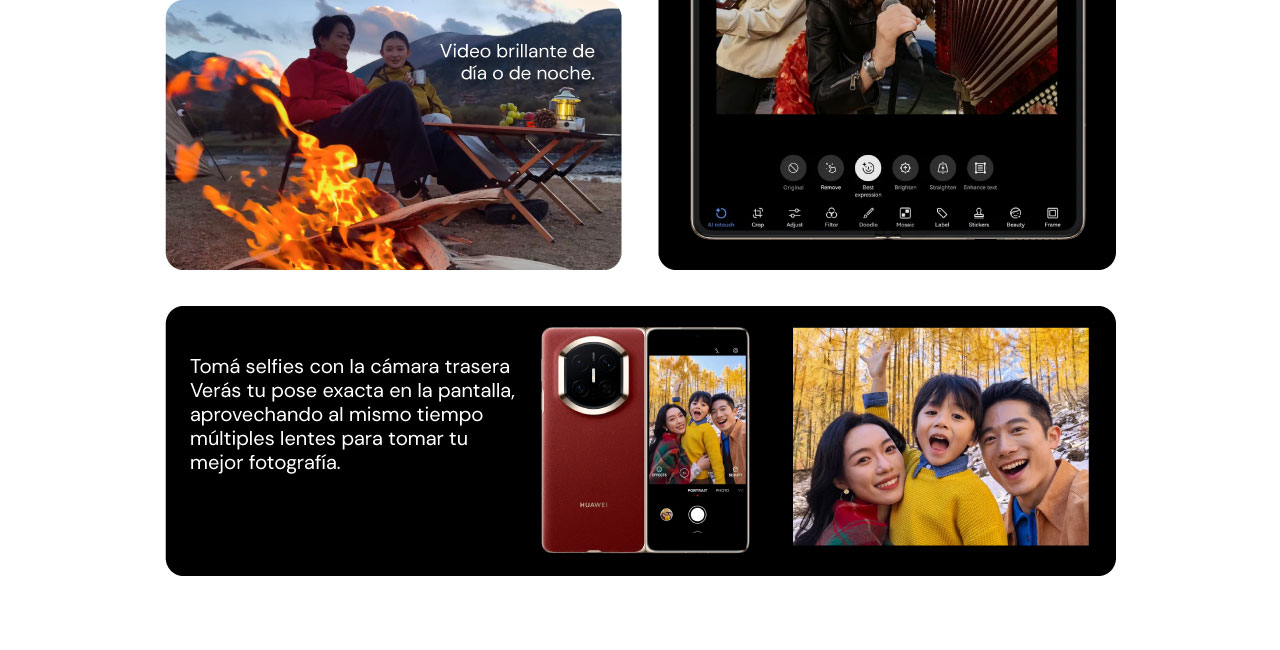 Tomá selfies con la cámara trasera