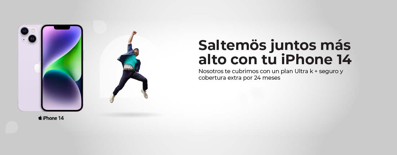 Baner saltemös juntos más alto con tu iPhone 14.