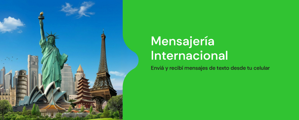 Mensajería Internacional, envía y recibí mensajes de texto desde tu celular