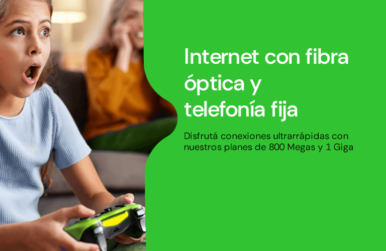 Saltá a la velocidad simétrica con tu plan de Internet con fibra óptica + telefonía