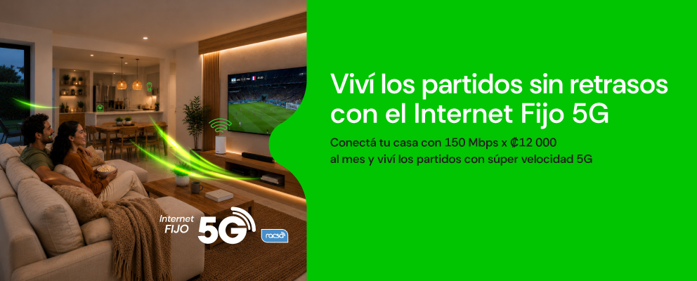 Viví los partidos sin retrasos con el Internet Fijo 5G