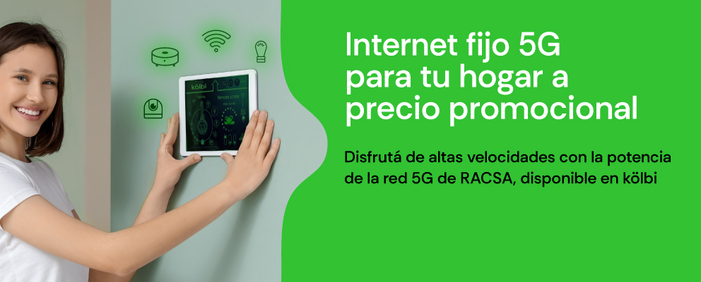 Internet fijo 5G para tu hogar a precio promocional, aprovechá y contratalo