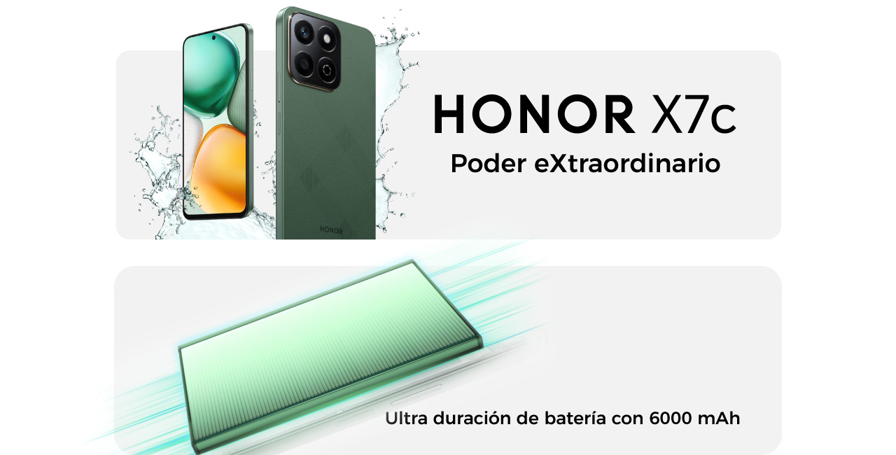 HONOR X7c Ultra duración de batería con 5200 mAh