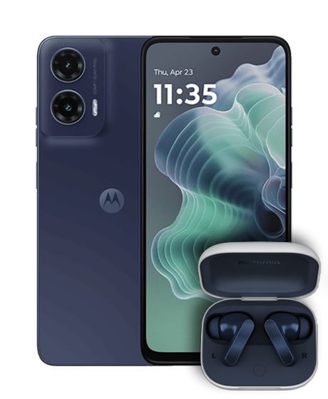 moto g35 vista frontal y trasera