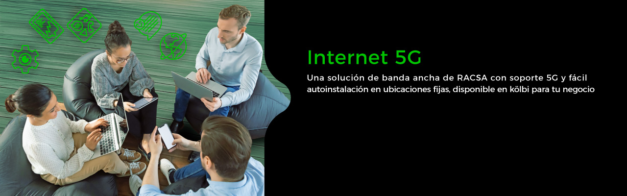Internet 5G. Una solución de banda ancha de RACSA, disponible en kölbi