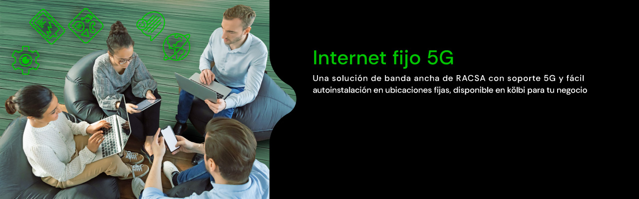 Internet 5G. Una solución de banda ancha de RACSA, disponible en kölbi