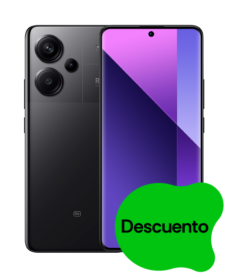 Xiaomi Redmi Note 13 Pro+ 5G vista frontal y trasera