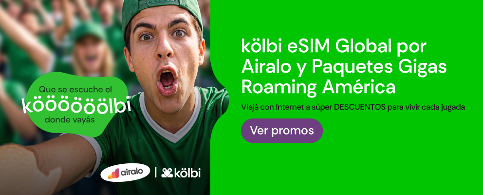 kölbi eSIM Global por Airalo y Paquetes Gigas Roaming América