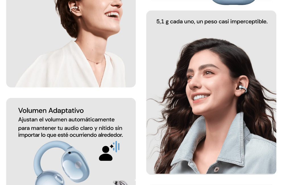 5,1 g cada uno, un peso casi imperceptible