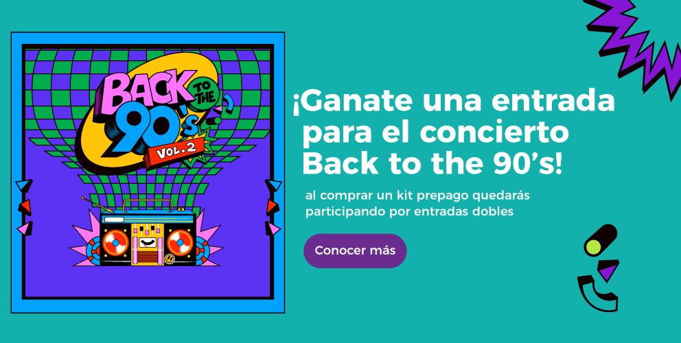 Ganate una entrada para el concierto Back to the 90's