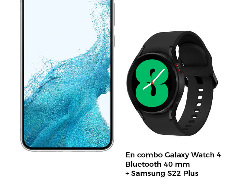 Combo reloj Galaxy 4 de 40 mm + Samsung S22 plus 