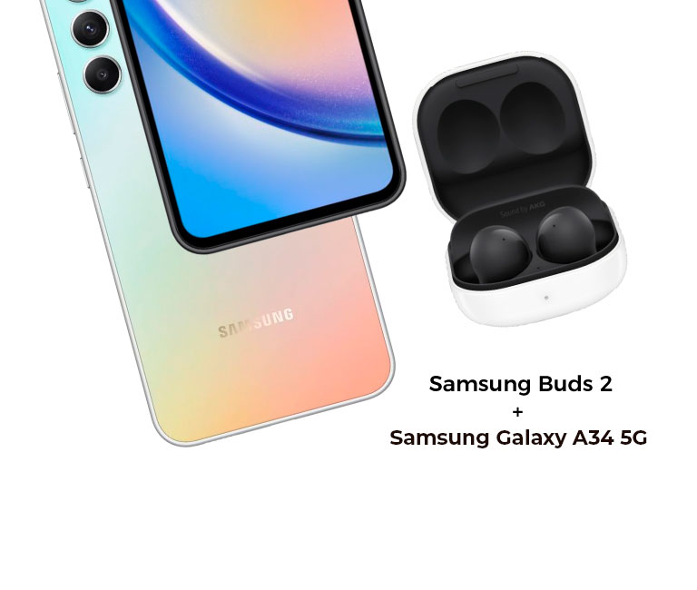 Combo Samsung Buds 2 + Samsung A34 5G