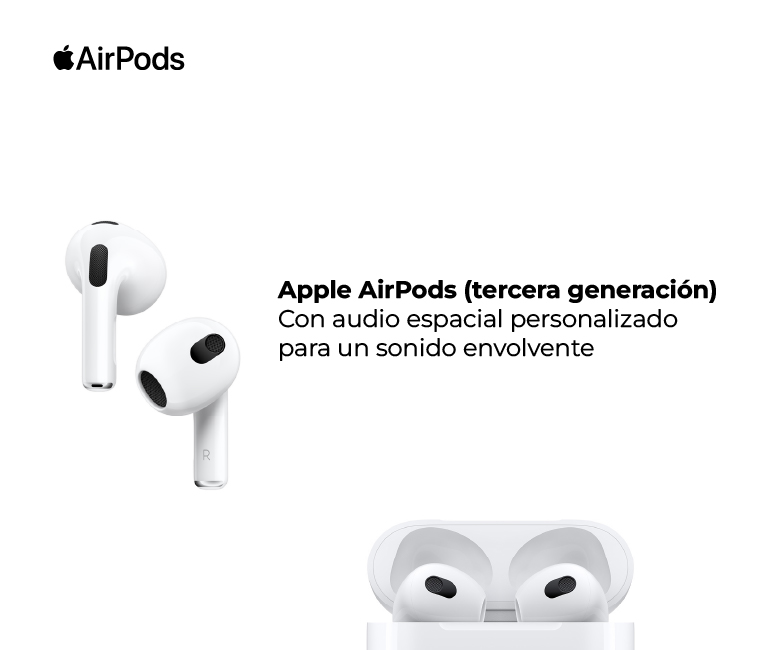 AirPods con audio espacial personalizado para un sonido envolvente