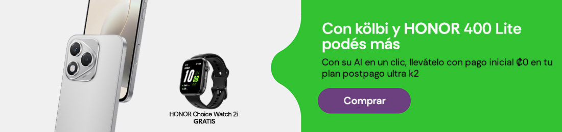 Con kölbi y HONOR 400 Lite podés más con su AI en un clic