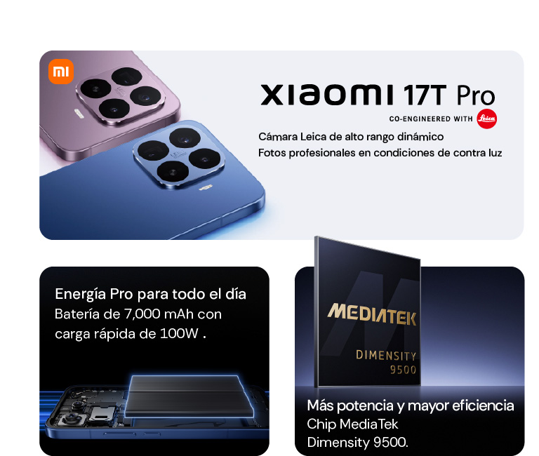Xiaomi 17T Pro, cámara Leica de alto rango dinámico
