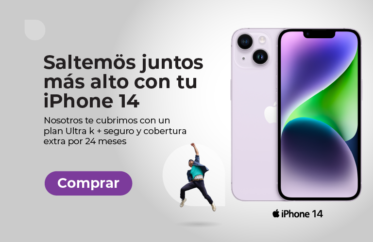 Baner saltemös juntos más alto con tu iPhone 14.