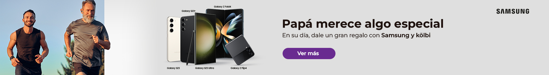 ¡Papá merece algo especial! En su día, dale un gran regalo con samsung y kölbi. Ver más
