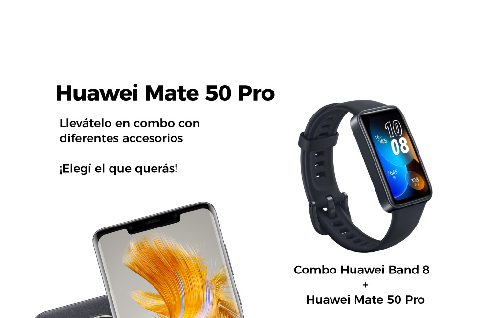 Combo Huawei Banda 8 + Huawei Mate P50 Pro