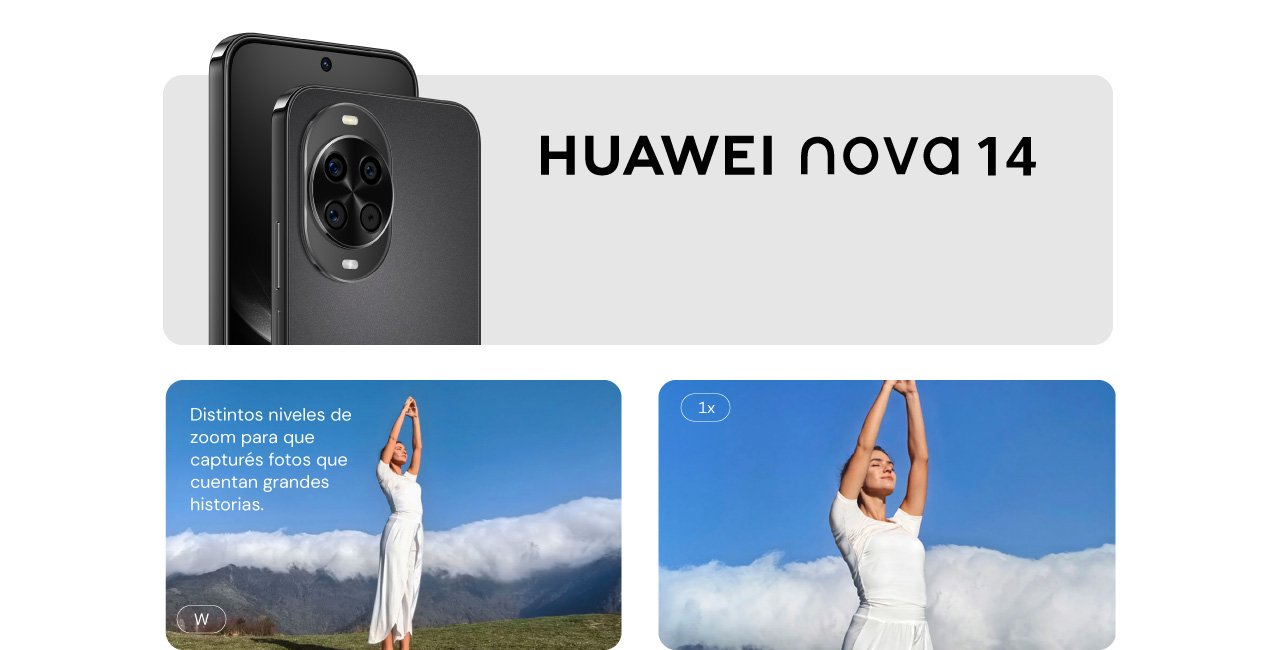 Huawei nova 14, distintos niveles de zoom para que capturés fotos que cuentan grandes historias