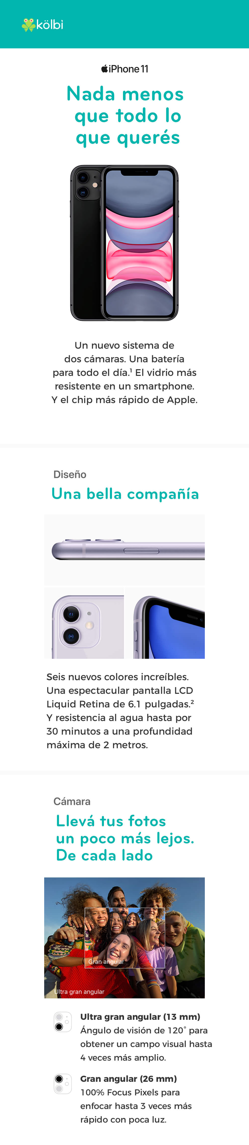 iPhone 11, nada menos que todo lo que querés!