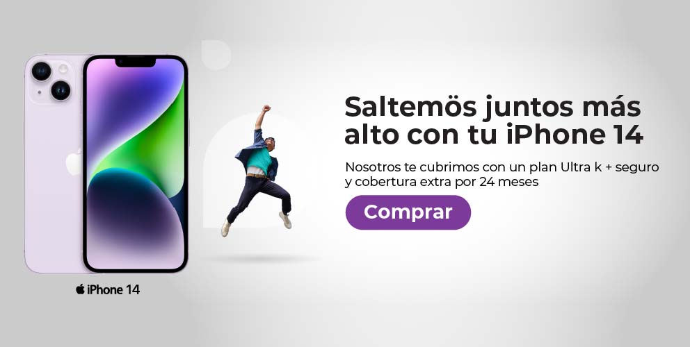 Baner saltemös juntos más alto con tu iPhone 14.