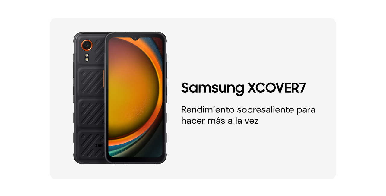 Samsung Galaxy XCover 7 con rendimiento sobresaliente para hacer más a la vez