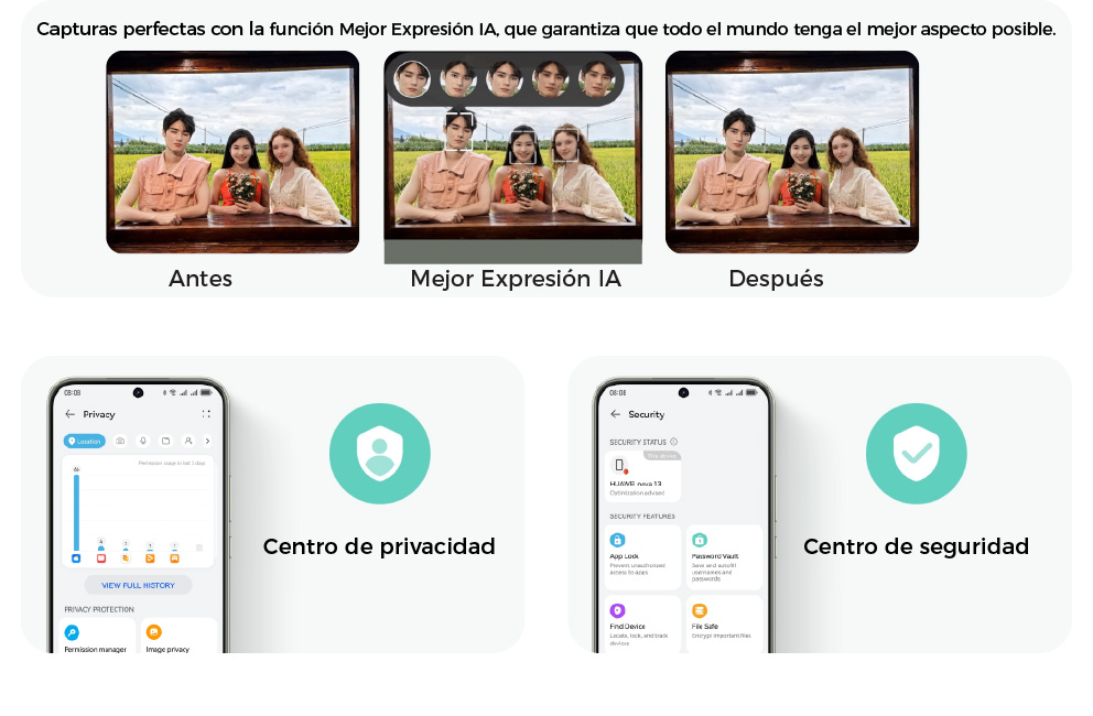 La función Mejor Expresión IA garantiza que todo el mundo tenga el mejor aspecto posible