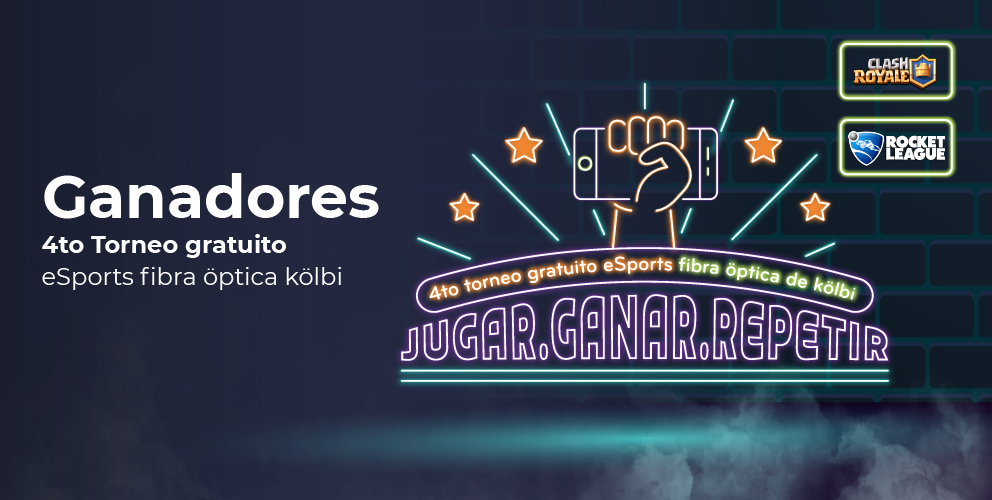 Ganadores "4to Torneo gratuito eSports fibra öptica kölbi