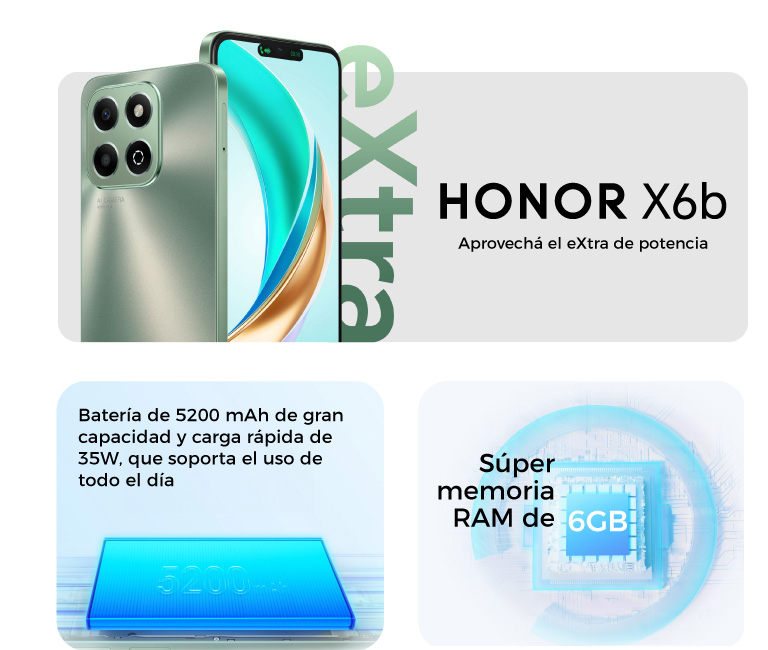 HONOR X7b, poder extraordinario en un teléfono de alta calidad