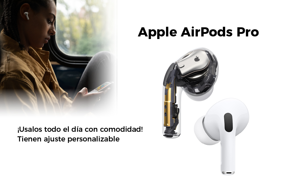 Apple AirPods Pro ¡Usalos todo el día con comodidad!