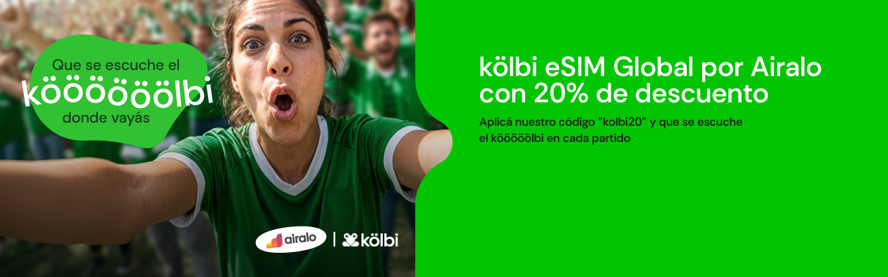 kölbi eSIm Global por Airalo con 20% de descuento 