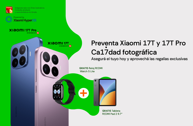 Preventa Xiaomi 17T y 17T Pro
